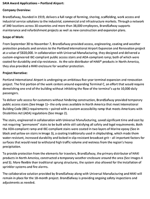 SAIA Magazine Article:<br>Portland International Airport
