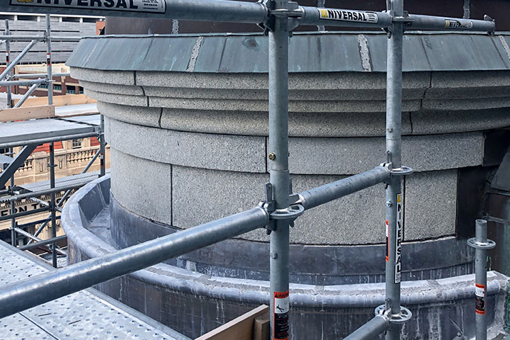 Scaffolding for Turret Repair