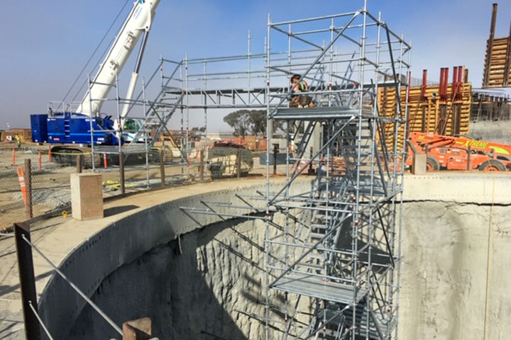 Stair Tower Wall Tie