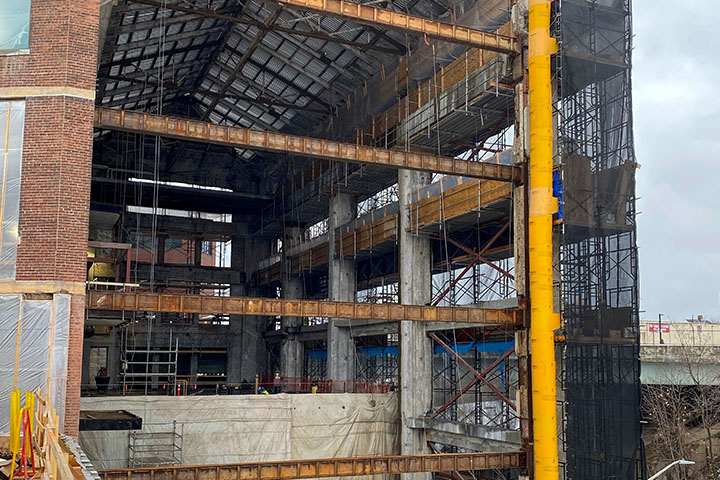 Temporary Scaffold Frame Staging